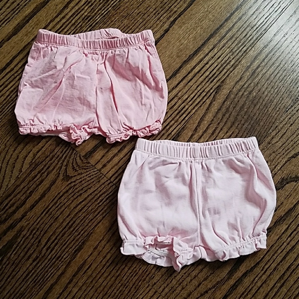 Lot of 2 pink crinkle shorts